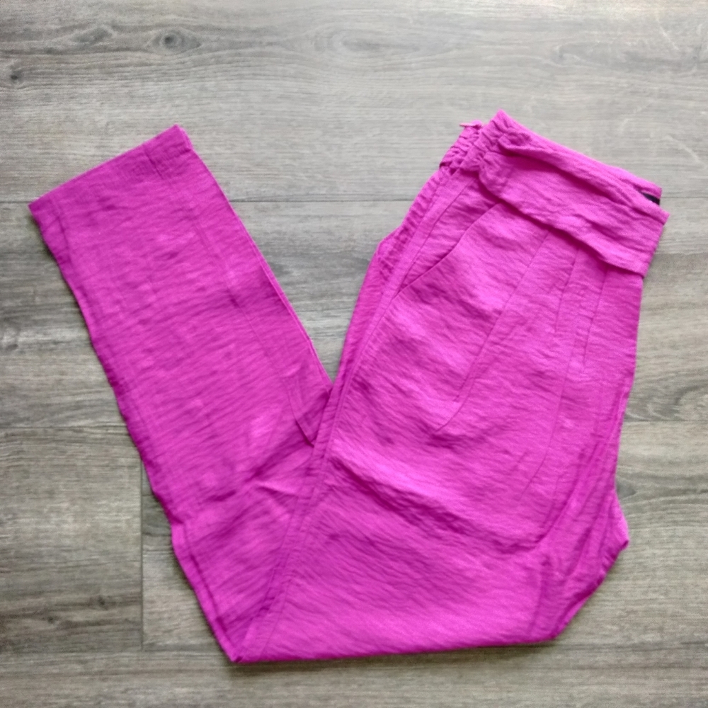 MNG Collection Mango Pink Lightweight Summer Pants w/Pockets US Size Small